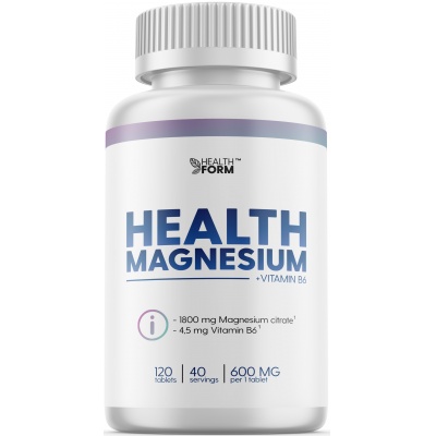  Health Form Magnesium+Vitamin B6 120 