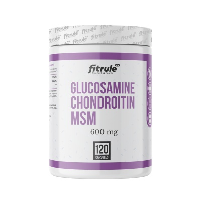  FitRule Glucosamine+Chondroitin+MSM  600  120 
