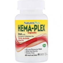  Nature's Plus Hema-Plex Iron 60 